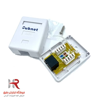 کیستون باکس شبکه تک پورت یوبی نت مدل UBNET CAT6 UTP